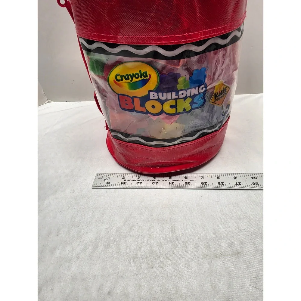 Crayola Building Blocks Red Crayon Storage Bag Kids at Work Large Blocks Set
